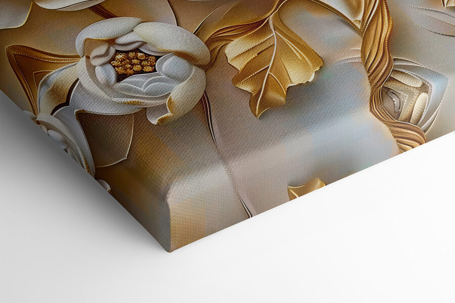 Elegantes florales Design mit weißen Blumen