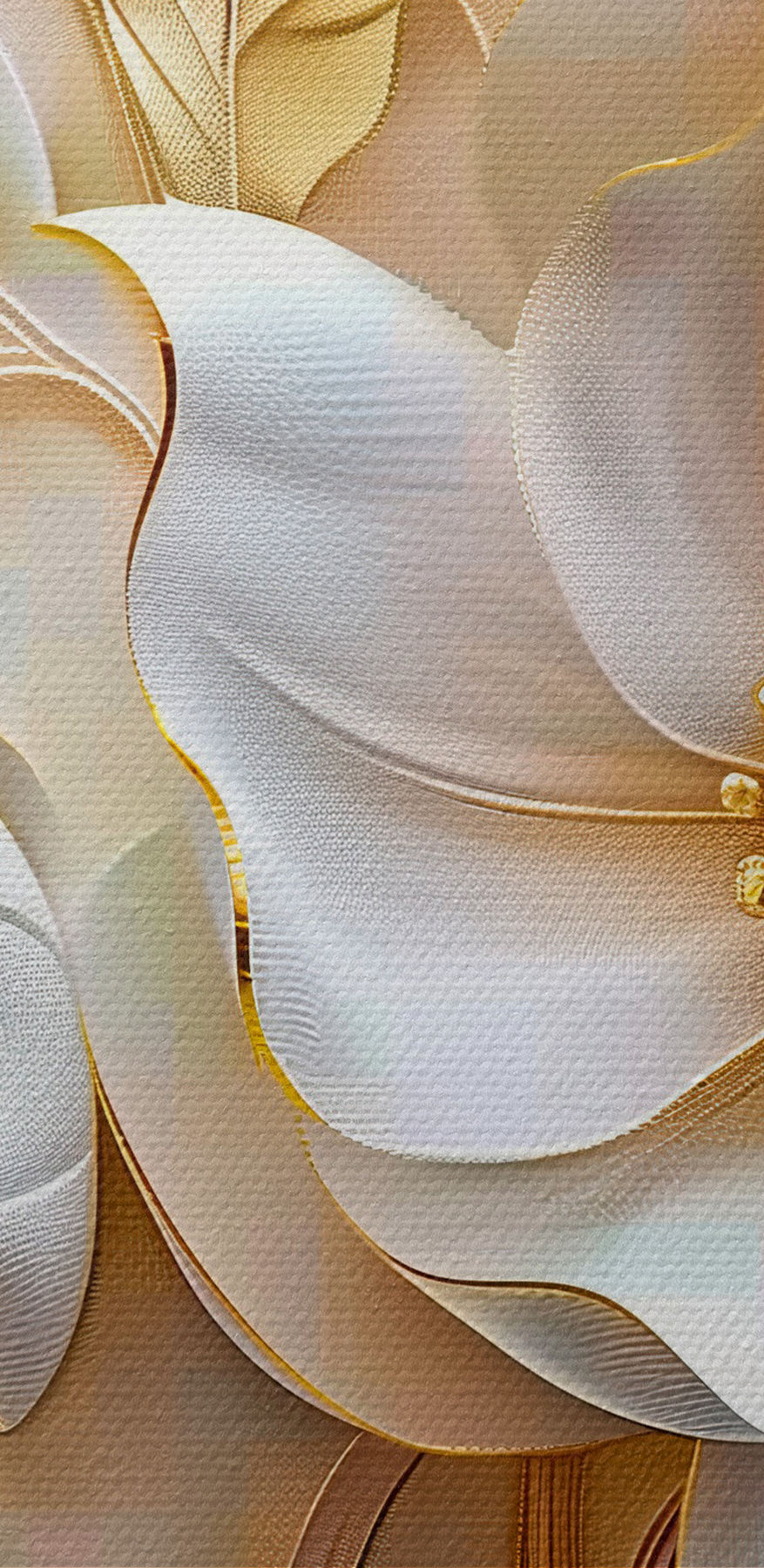 Elegantes florales Design mit weißen Blumen