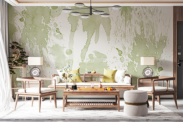 A close up of a paint splatter