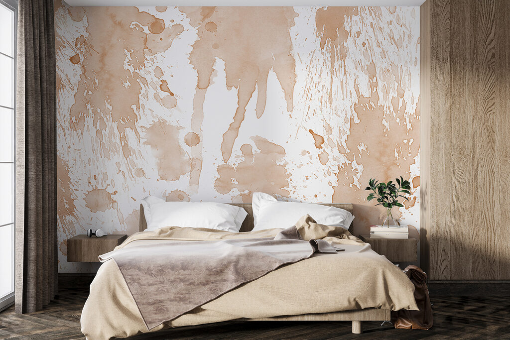 A group of blots on a white surface A group of blots on a white surface