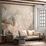 Fototapeten Eine Nahaufnahme von Blumen