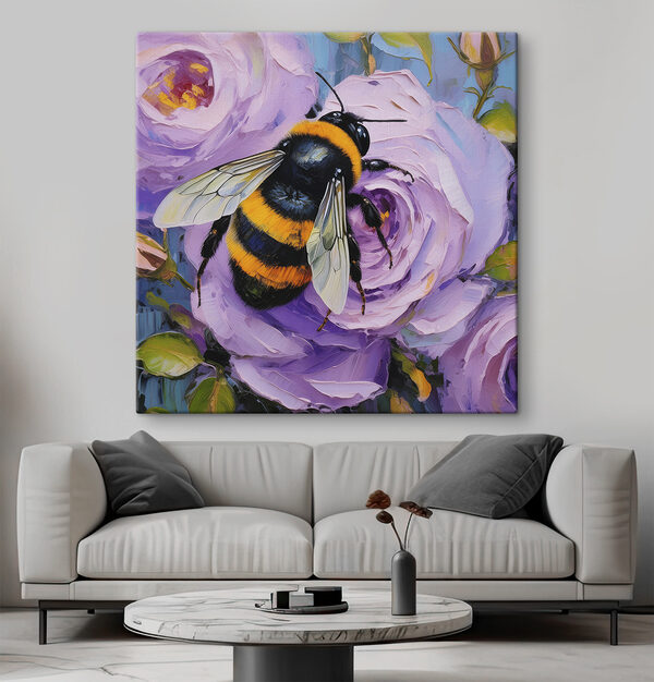 Eine Biene auf einer Blume Eine Biene auf einer Blume