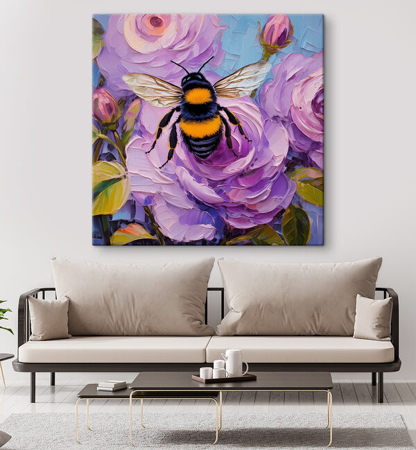 Eine Biene auf einer Blume Eine Biene auf einer Blume