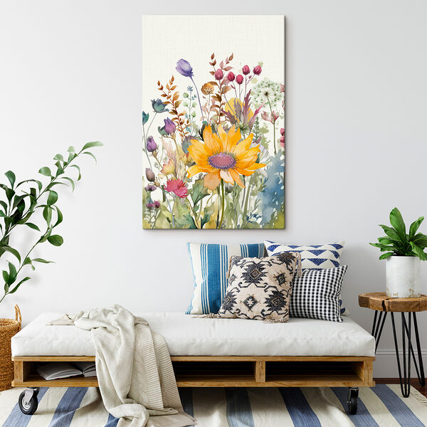 Ein Aquarell mit Blumen Ein Aquarell mit Blumen