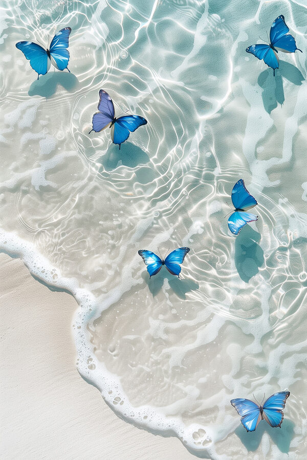 Schmetterlinge auf dem Wasser Schmetterlinge auf dem Wasser