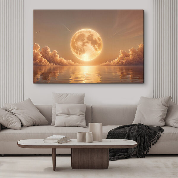 Mond und Wolken am Himmel Mond und Wolken am Himmel