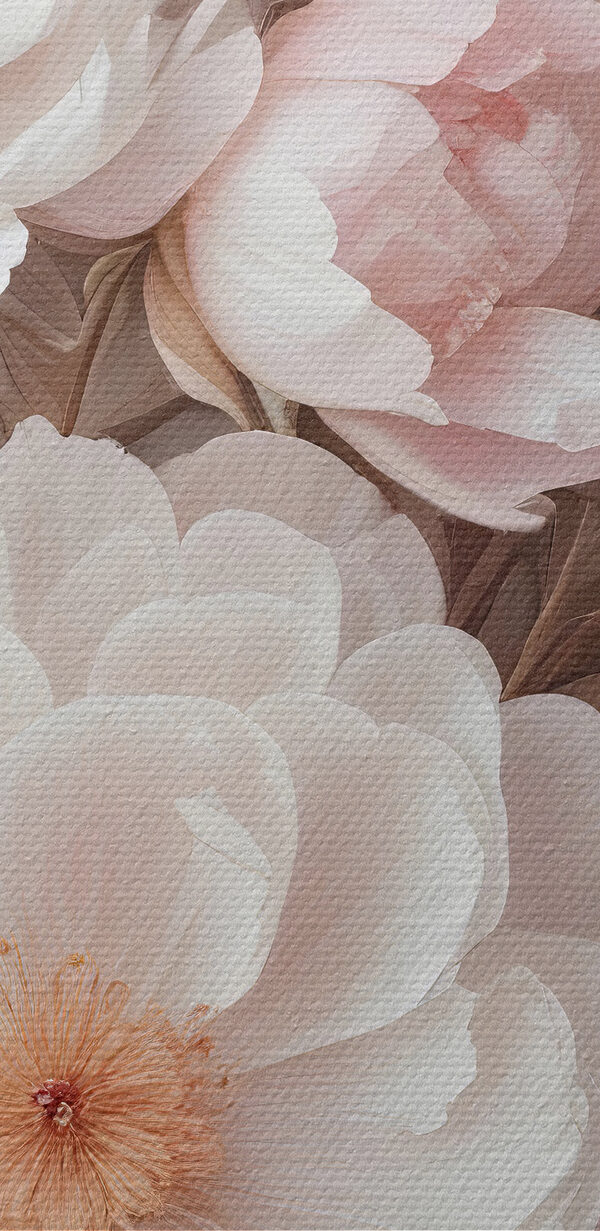 Gruppe von weißen und rosafarbenen Blumen Gruppe von weißen und rosafarbenen Blumen