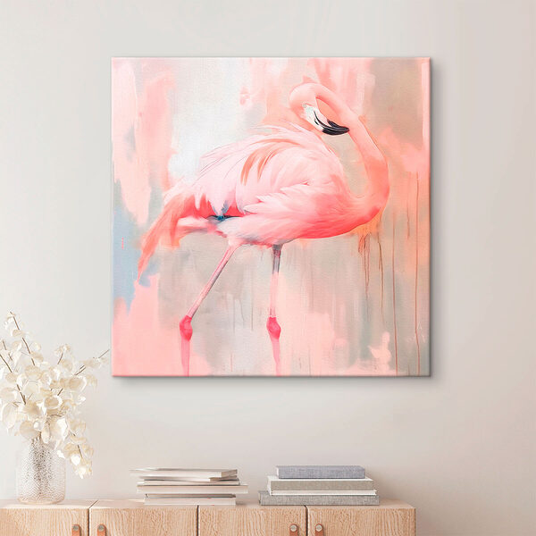 Rosa Flamingo mit langen Beinen Rosa Flamingo mit langen Beinen