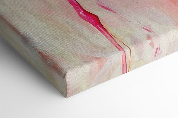 Pink flamingo with long legs