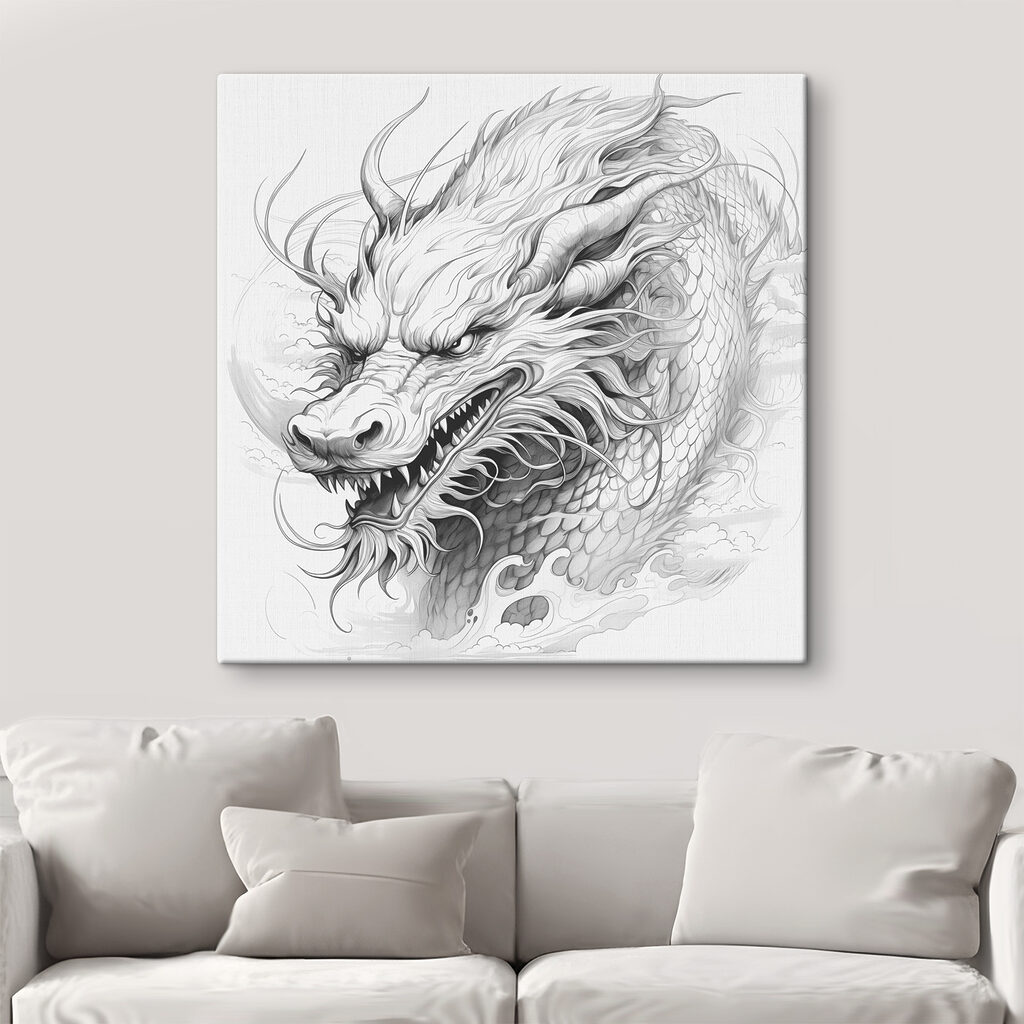 Drawing of a dragon