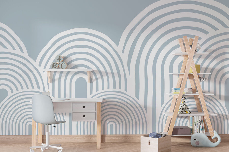 Weißer und grauer Hintergrund mit weißen Linien