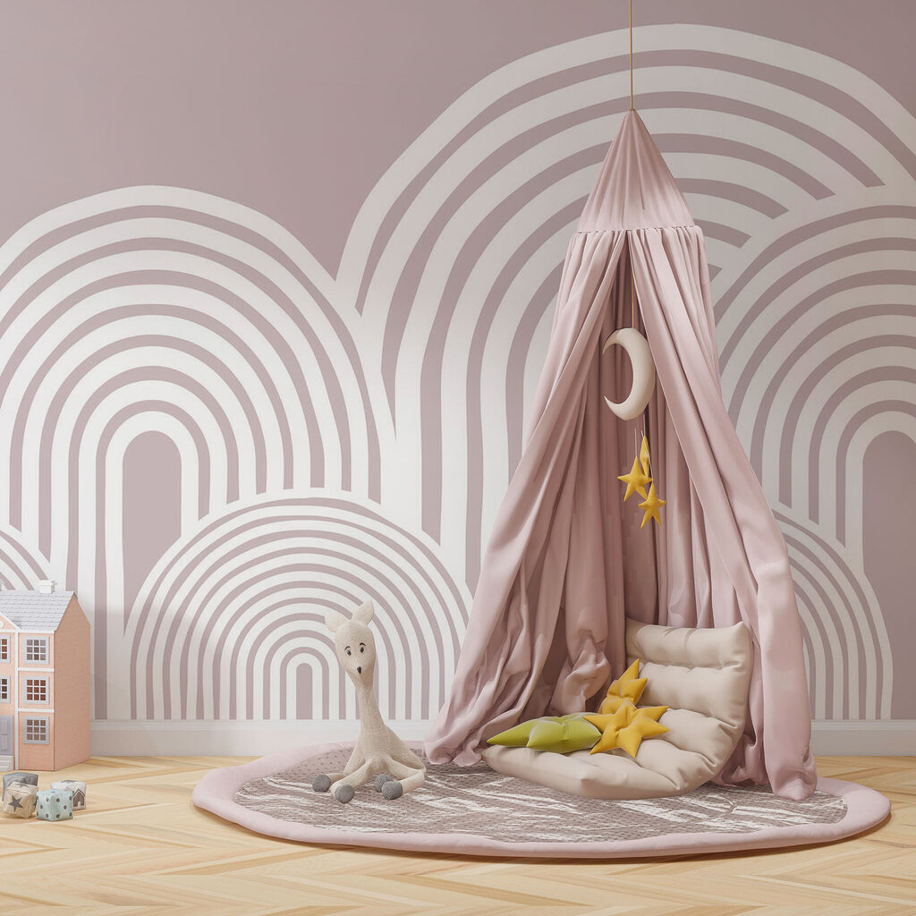 White and gray background with white lines