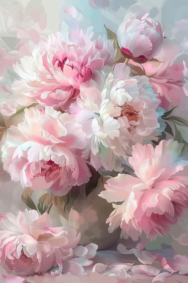 Delicate blooms in soft pastels Delicate blooms in soft pastels