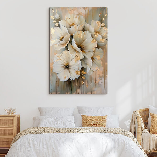 Elegante Blumen mit metallischen Details. Elegante Blumen mit metallischen Details.