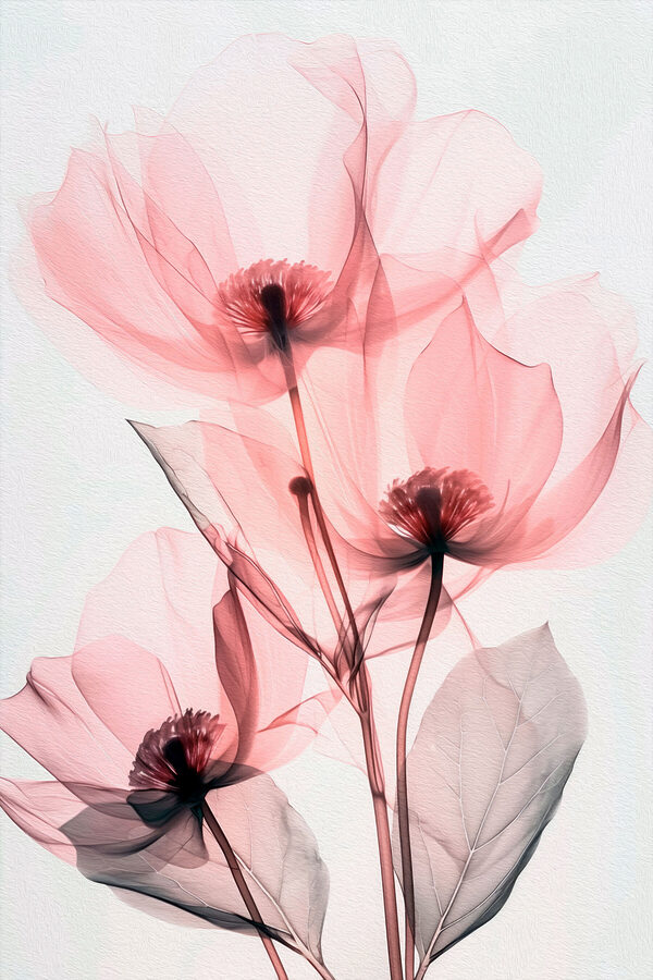 Delicate petals in soft hues