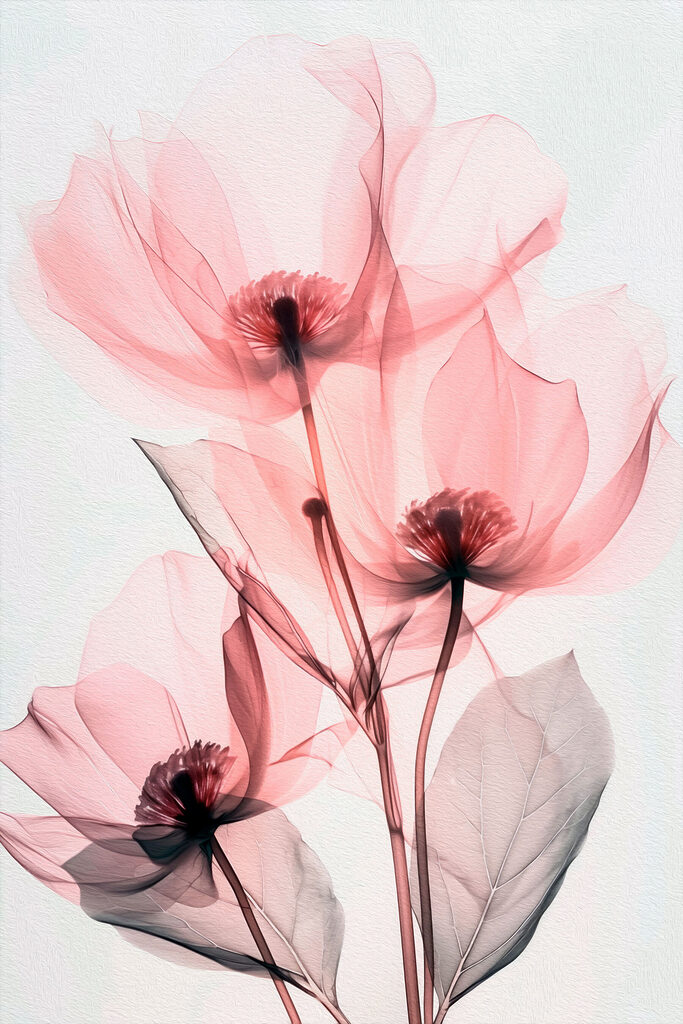 Delicate petals in soft hues