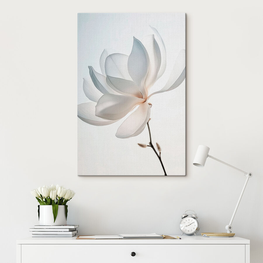 Weiße Blume mit Blütenblättern