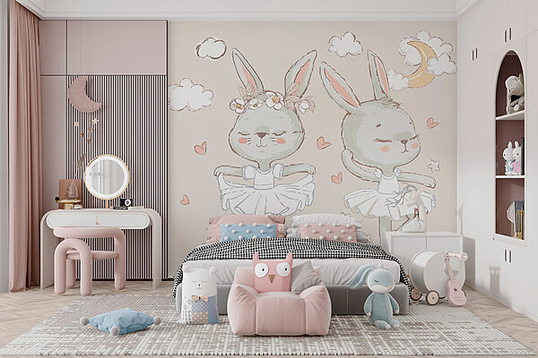 Couple of bunnies in ballet tutu