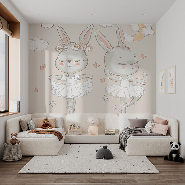 Couple of bunnies in ballet tutu