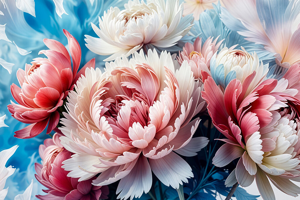 Vibrant blooms in harmonious colors Vibrant blooms in harmonious colors