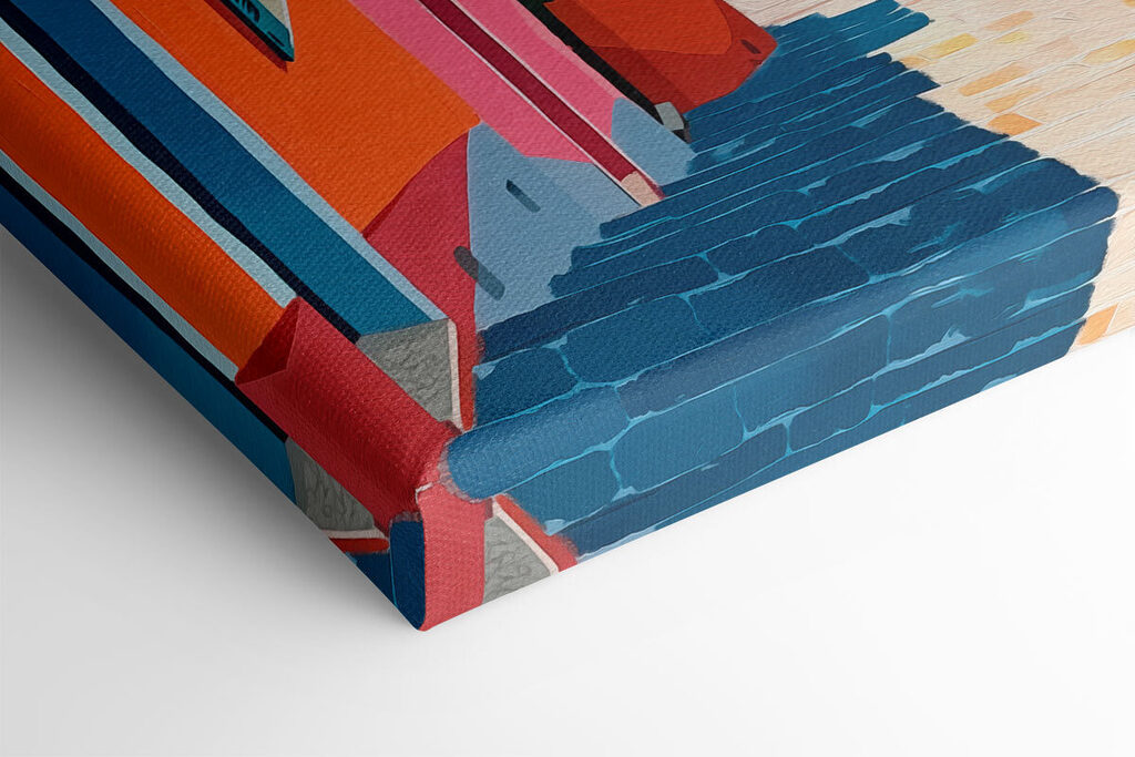 Colorful buildings and a body of water