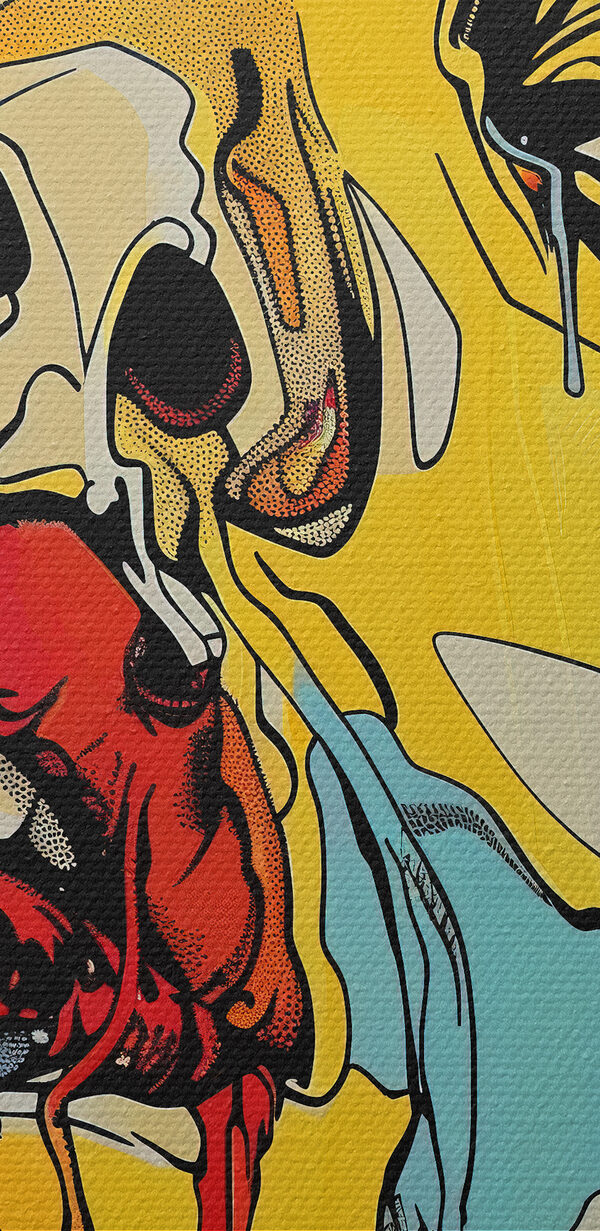 Painting of a woman crying Painting of a woman crying