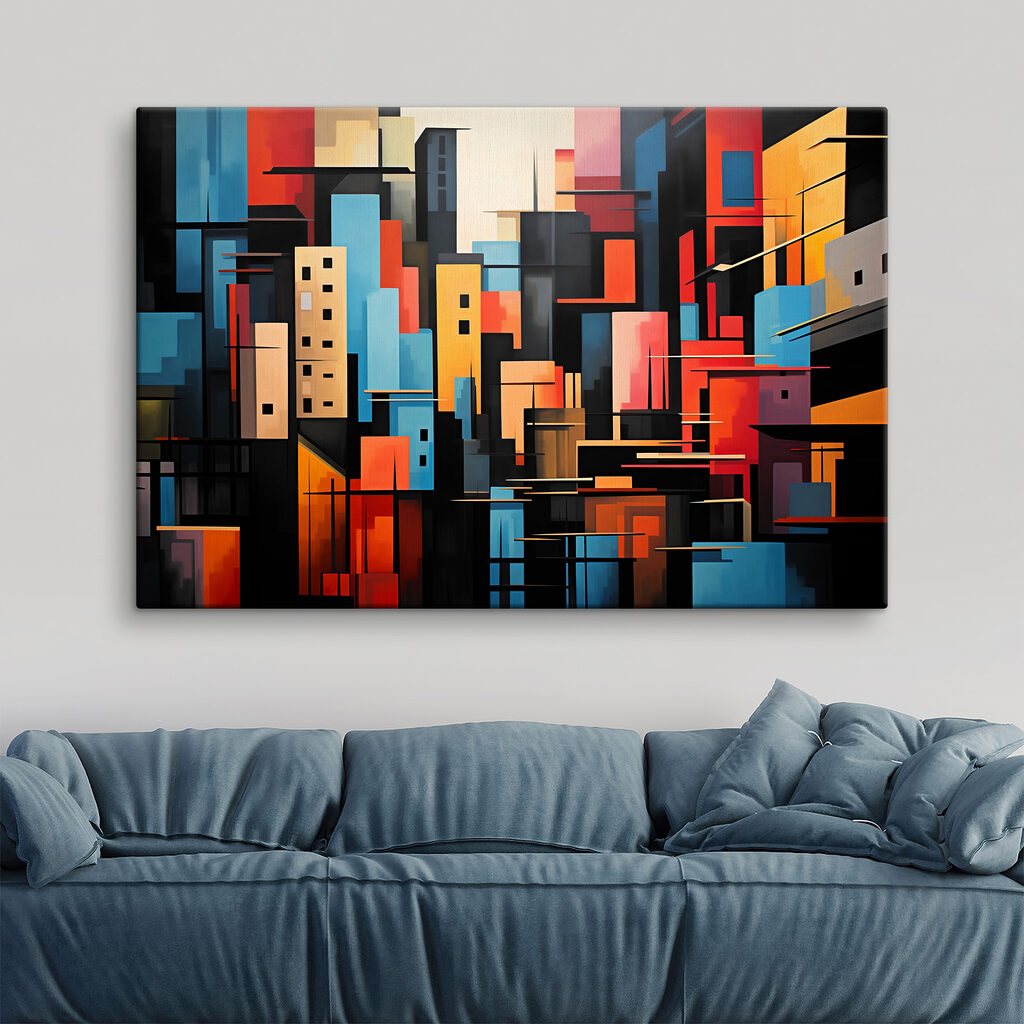 Painting of a city