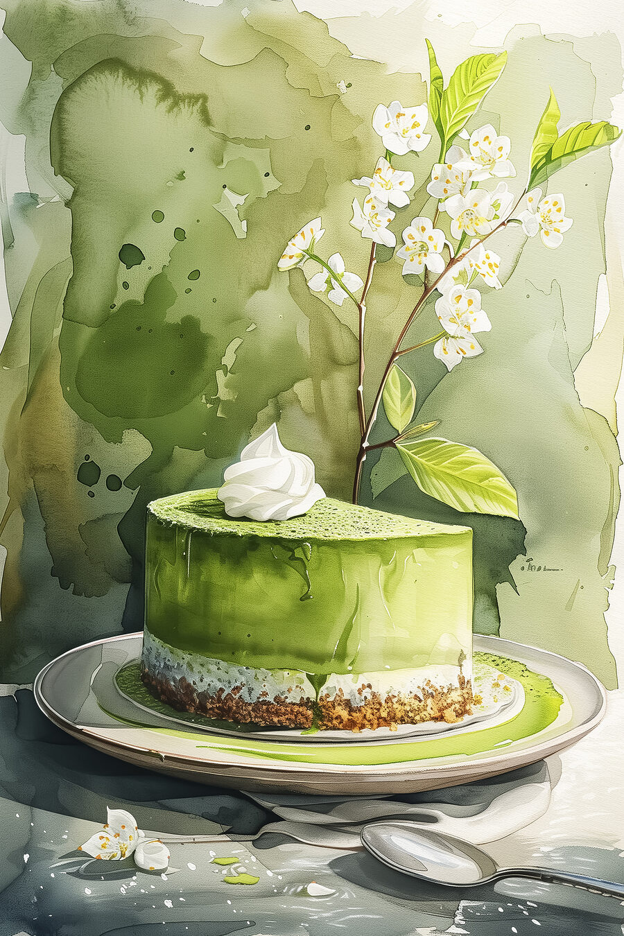 Wandbilder Aquarellmalerei einer Torte – Bild 9