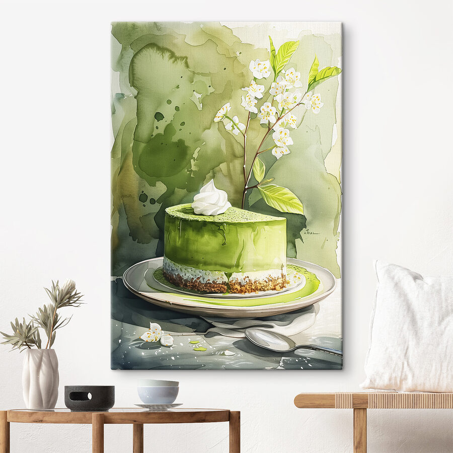 Wandbilder Aquarellmalerei einer Torte – Bild 3