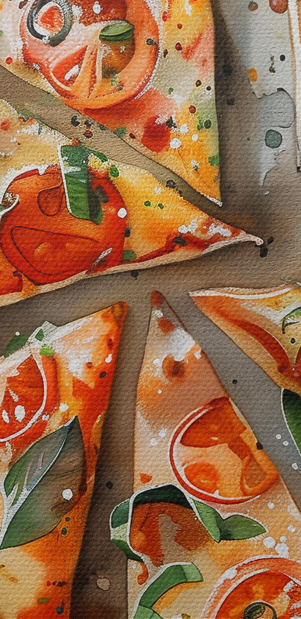 Pizza mit Tomaten und Basilikum Pizza mit Tomaten und Basilikum