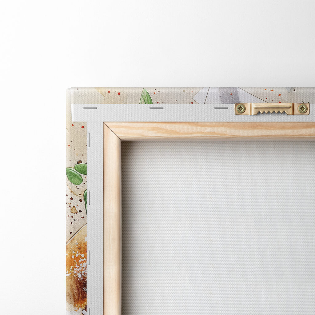 Watercolor of a pizza