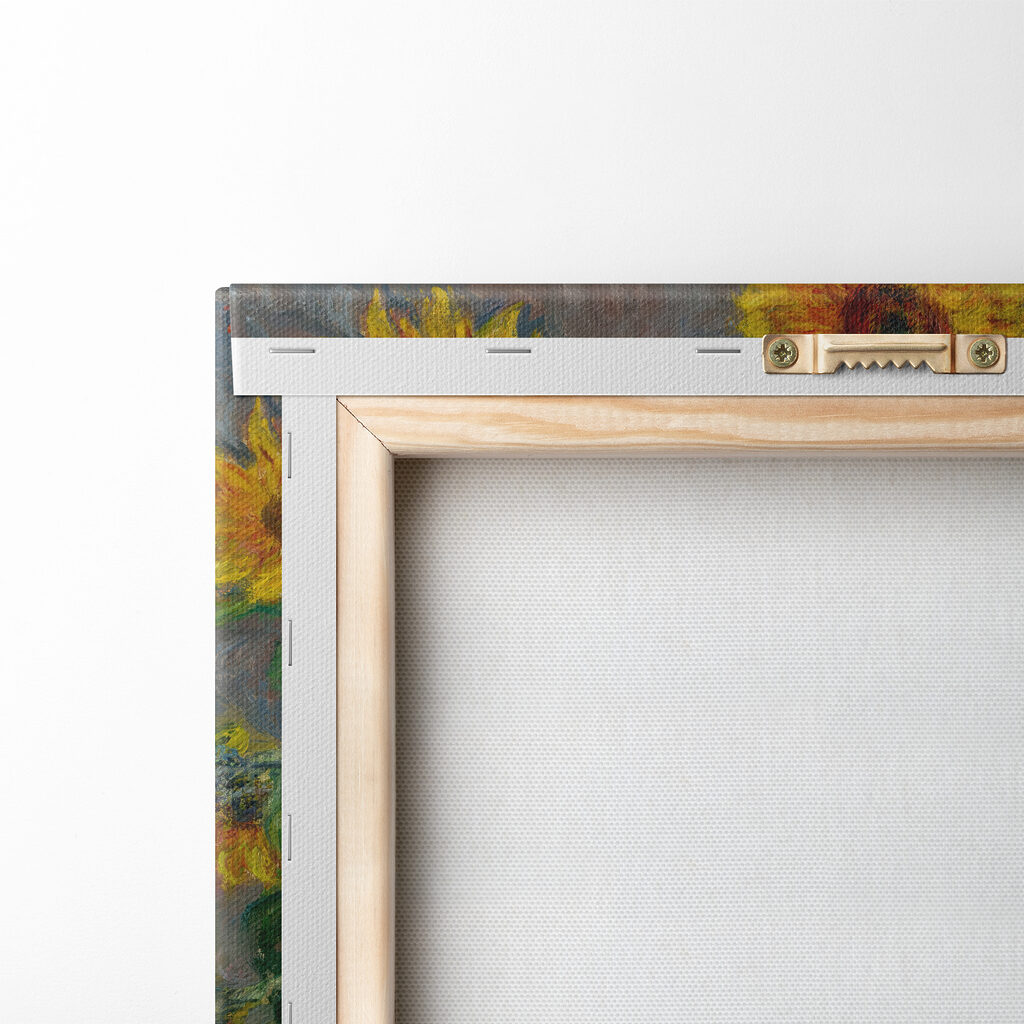 Painting of sunflowers in a vase Painting of sunflowers in a vase