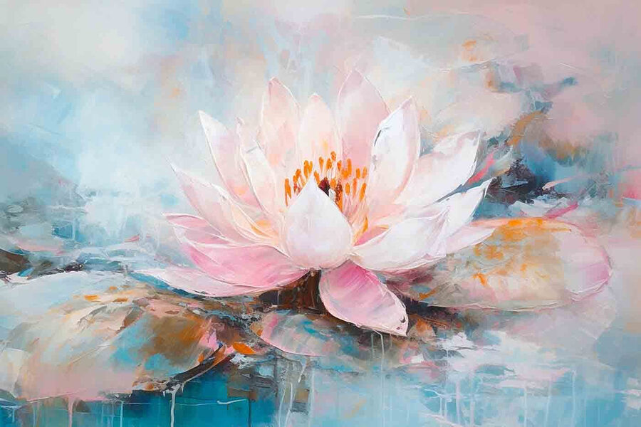 Gemälde einer Blume Gemälde einer Blume