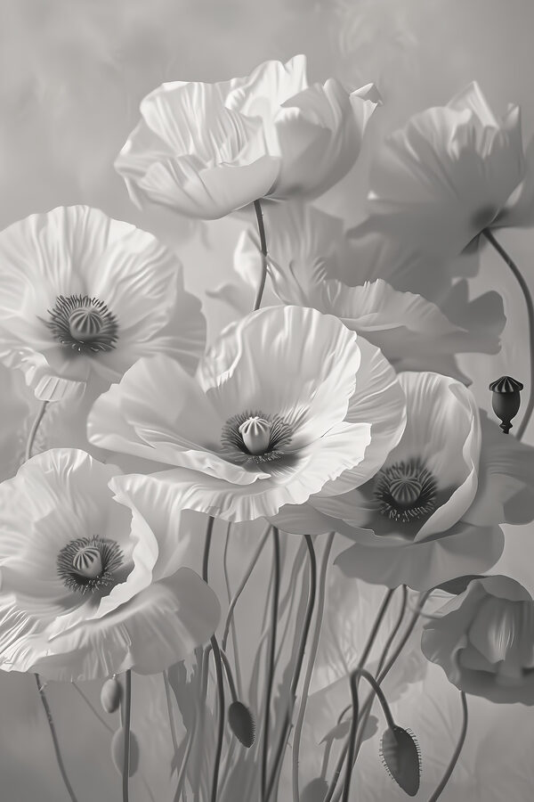 Gruppe von weißen Blumen Gruppe von weißen Blumen