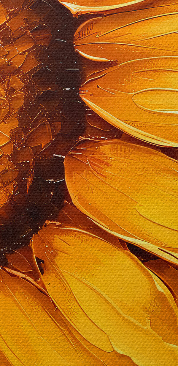 Gemälde einer Sonnenblume Gemälde einer Sonnenblume