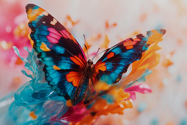 Schmetterling auf einer Blume Schmetterling auf einer Blume