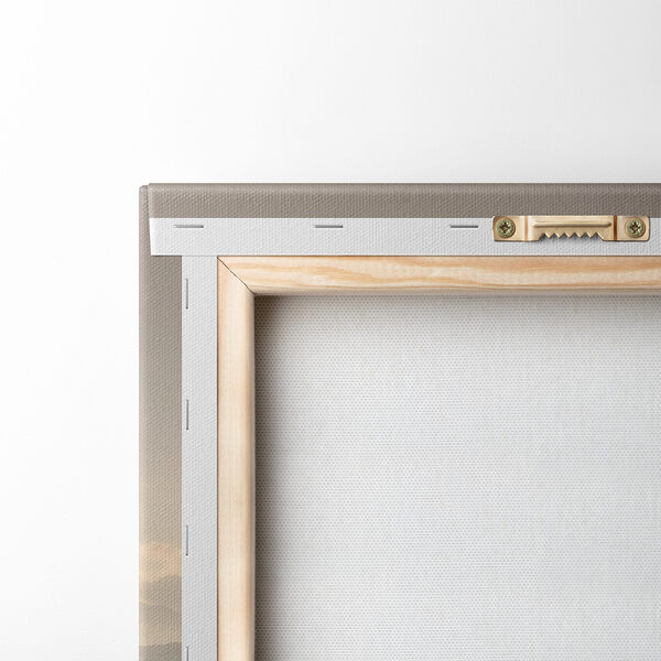 Mountain range with trees and fog