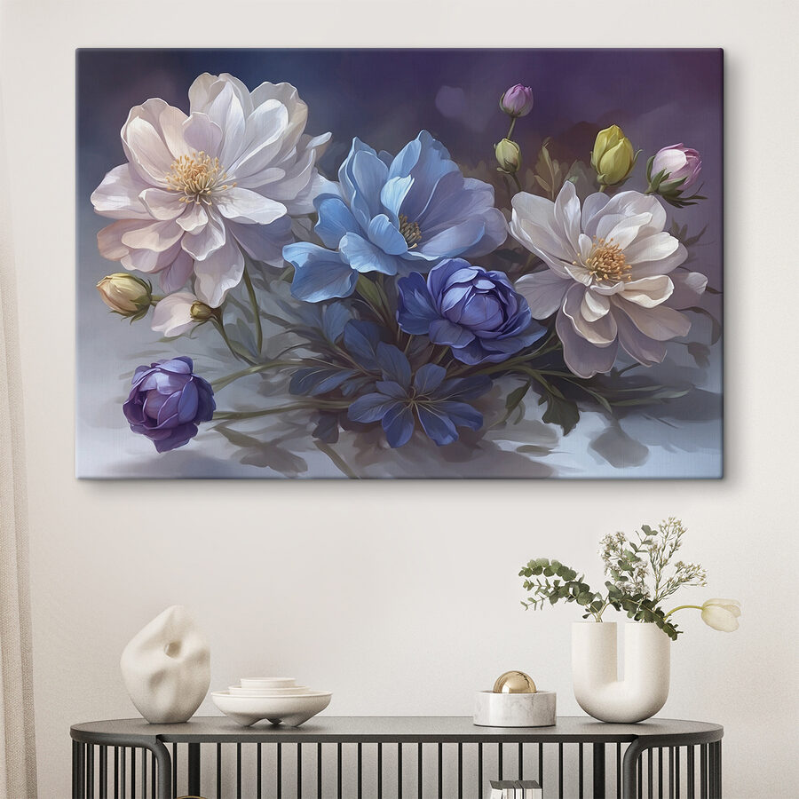 Malerei von Blumen auf einem Tisch
