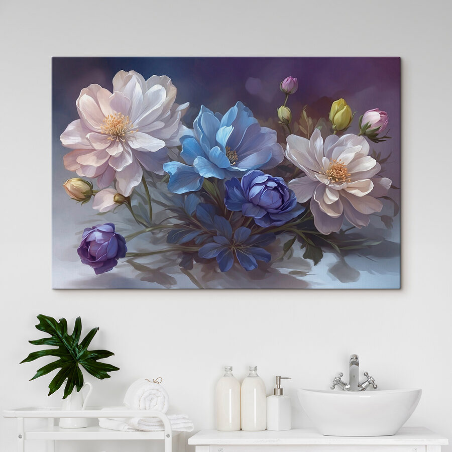 Malerei von Blumen auf einem Tisch