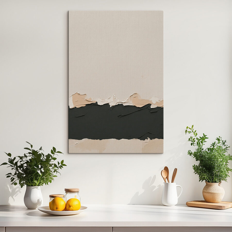 Weiße und schwarze Wand Weiße und schwarze Wand