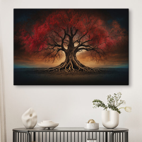 Baum mit roten Blättern Baum mit roten Blättern