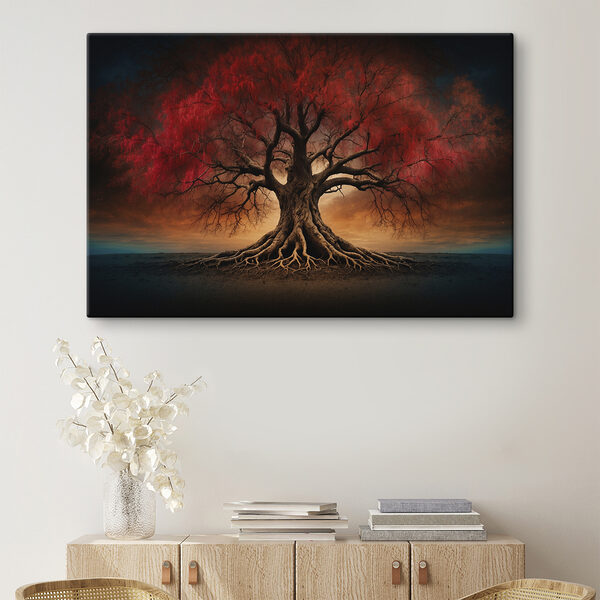 Baum mit roten Blättern Baum mit roten Blättern