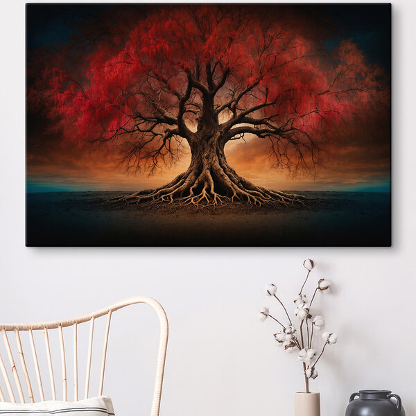 Baum mit roten Blättern Baum mit roten Blättern