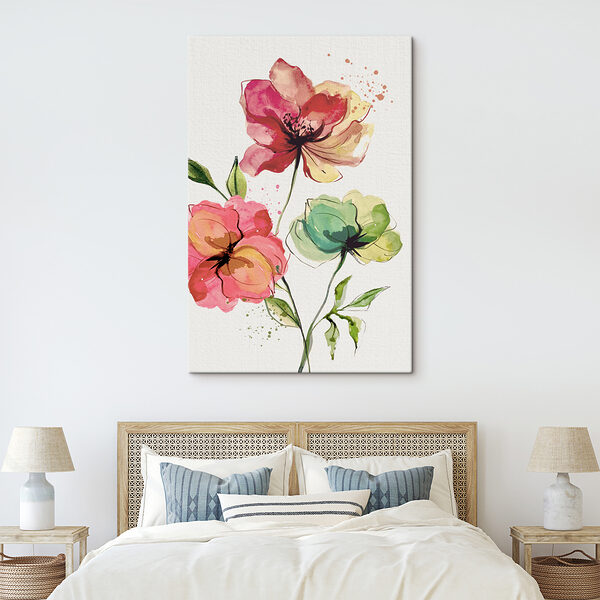 Aquarellmalerei von Blumen Aquarellmalerei von Blumen