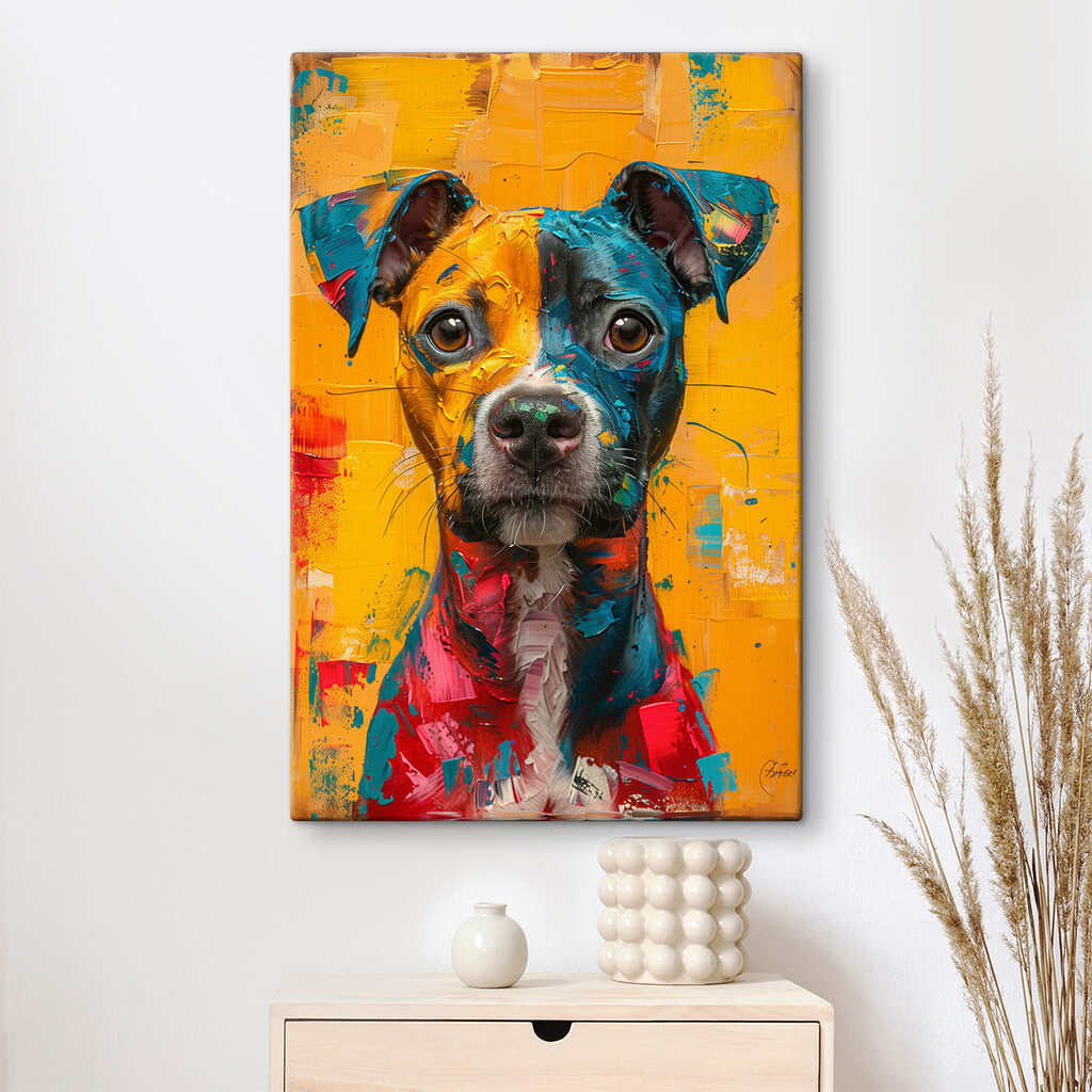 Painting of a dog