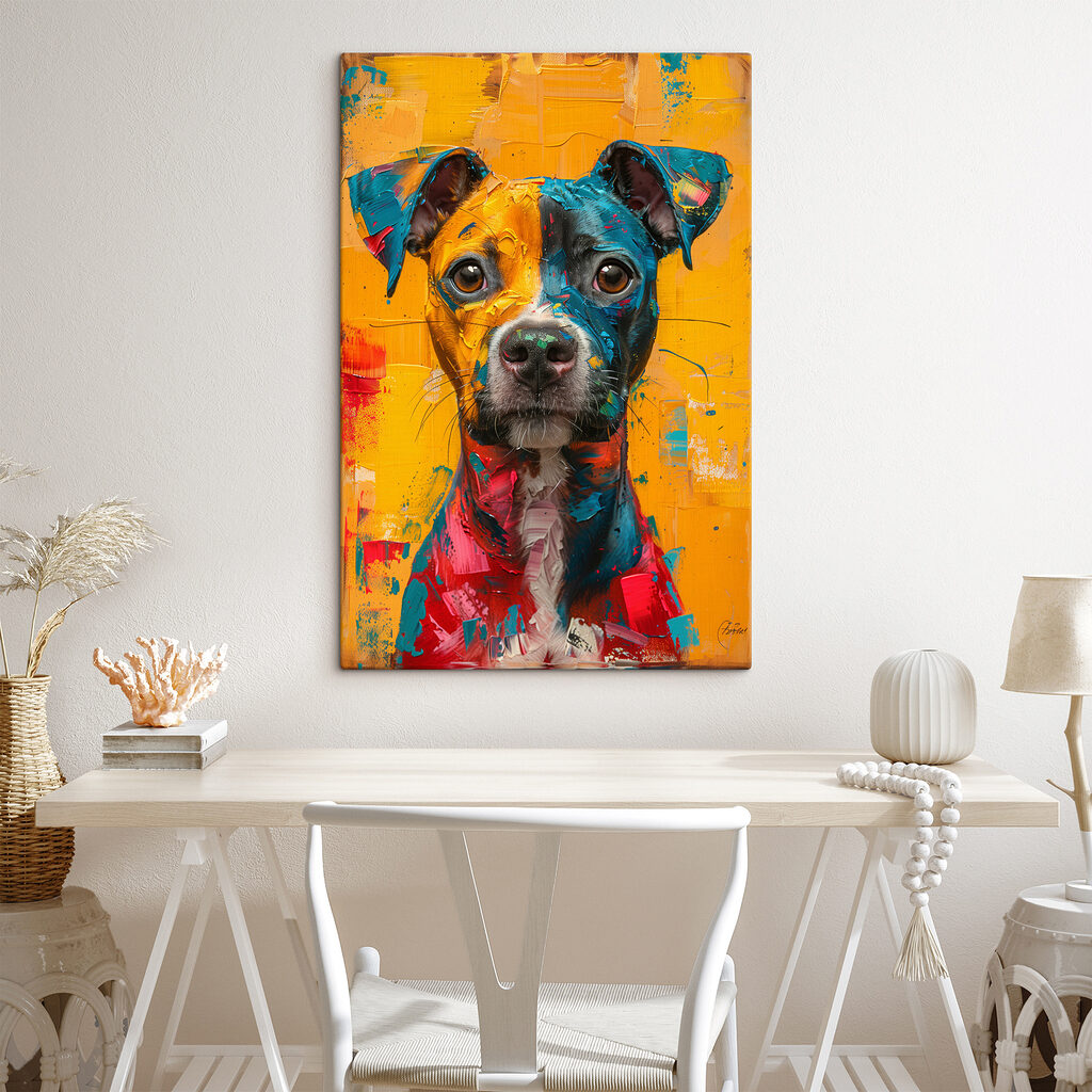 Painting of a dog
