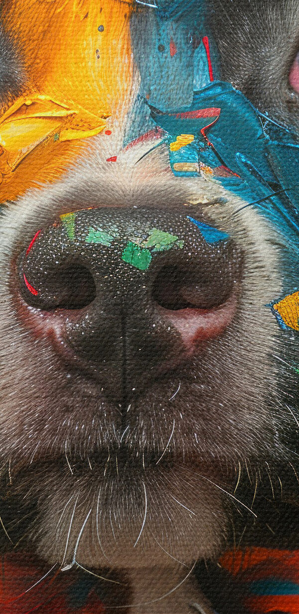 Gemälde eines Hundes Gemälde eines Hundes