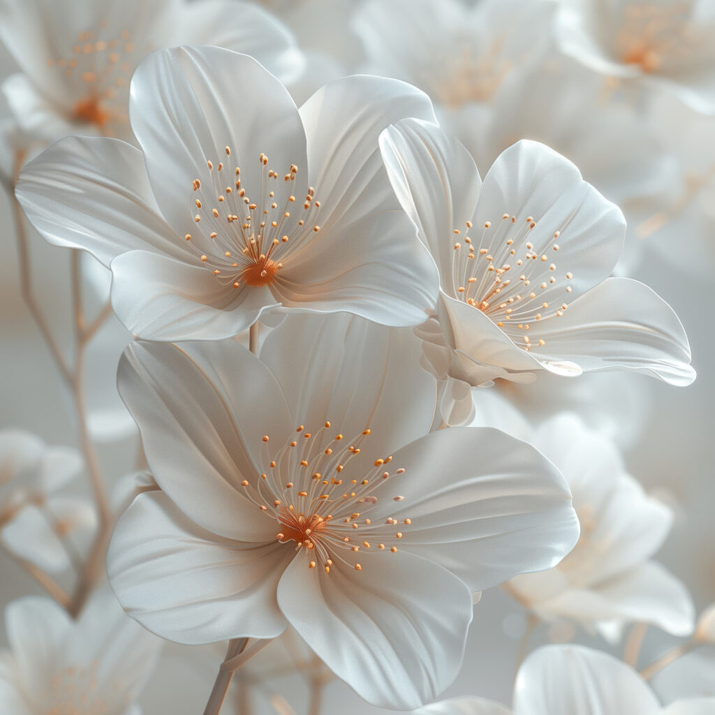 Group of white flowers
