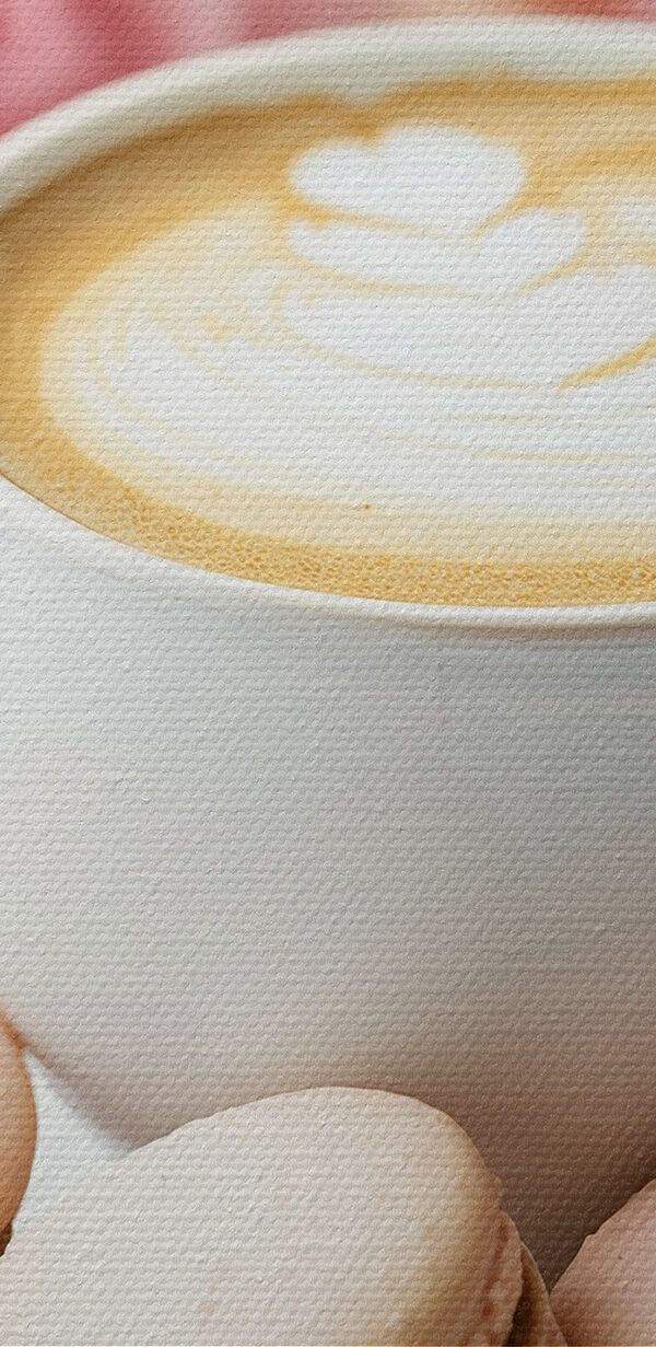 Tasse Kaffee und Kekse auf einem Teller Tasse Kaffee und Kekse auf einem Teller