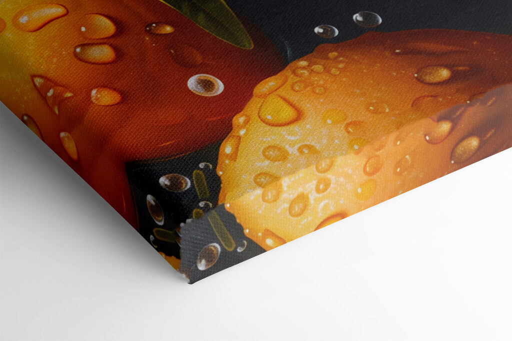 Group of oranges with water drops on them Group of oranges with water drops on them